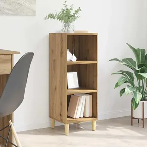 vidaXL Buffet Chêne artisanal 34,5 x 32,5 x 90 cm Bois d'ingénierie pas cher