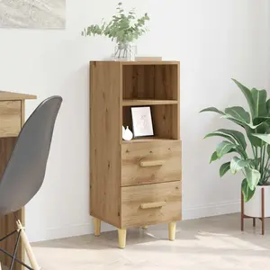 vidaXL Sideboard chêne artisanal 34 x 34,5 x 90 cm Bois composite pas cher