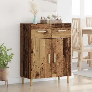 vidaXL Buffet Bois ancien 34 x 69,5 x 89 cm Bois d'ingénierie pas cher