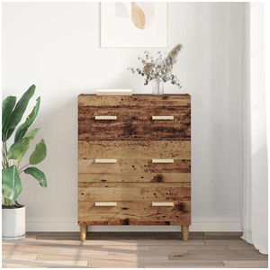 vidaXL Vidaxl Buffet Bois Ancien 34 X 69.5 X 90 Cm Bois D'ingénierie pas cher