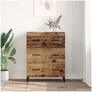 vidaXL Vidaxl Buffet Bois Ancien 34 X 69.5 X 90 Cm Bois D'ingénierie pas cher