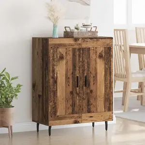 vidaXL Buffet vieux bois 69,5 x 34 x 90 cm bois composite et fer pas cher