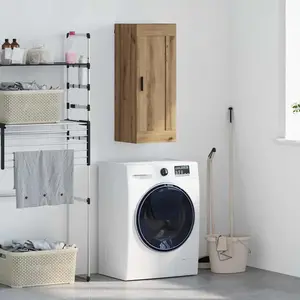 vidaXL Armoire murale Artisan-Chêne 34,5 x 34 x 90 cm Bois composite pas cher