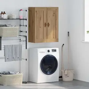 vidaXL Armoire murale Artisan-Chêne 69,5 x 34 x 90 cm Bois composite pas cher