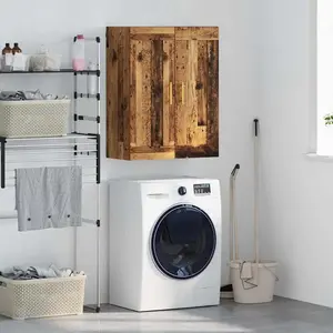 vidaXL Armoire murale vieux bois 69,5 x 34 x 90 cm Bois composite pas cher