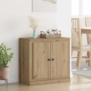 vidaXL Buffet Chêne artisanal 70 x 35,5 x 67,5 cm Bois d'ingénierie pas cher