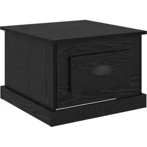 vidaXL Table basse Chêne noir 50 x 50 x 35 cm Bois composite pas cher