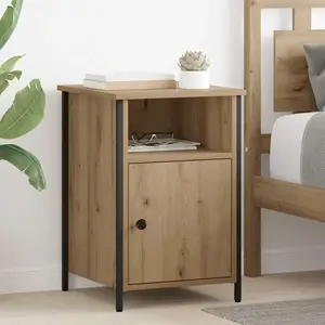 vidaXL vidaXL Cabinet de chevet 2 pcs Chêne artisanal 40 x 42 x 60 cm pas cher