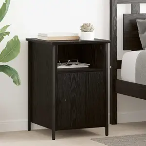 vidaXL vidaXL Cabinet de chevet 2 pcs Chêne noir 40 x 42 x 60 cm pas cher