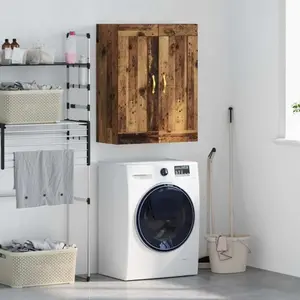 vidaXL Armoire murale vieux bois 69,5 x 34 x 90 cm Bois composite pas cher