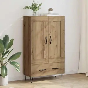 vidaXL Haut Armoire avec tiroir Chêne artisanal 69,5 x 31 x 115 cm pas cher