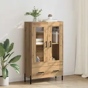 vidaXL vidaXL Haut Armoire Corona Chêne artisanal 69,5 x 31 x 115 cm pas cher