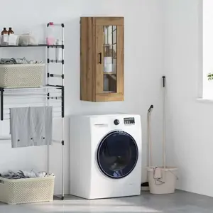 vidaXL Armoire murale en chêne Artisan 34,5 x 34 x 90 cm pas cher