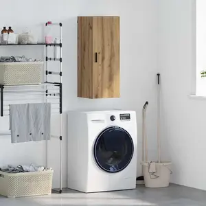 vidaXL Armoire murale Artisan-Chêne 34,5 x 34 x 90 cm Bois composite pas cher