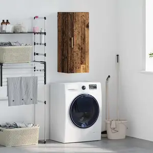vidaXL Armoire murale vieux bois 34,5 x 34 x 90 cm Bois composite pas cher