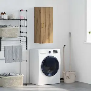 vidaXL Armoire murale Artisan-Chêne 34,5 x 34 x 90 cm Bois composite pas cher