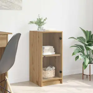 vidaXL Sideboard chêne artisanal 35 x 37 x 76 cm Bois composite pas cher