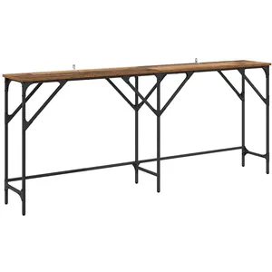 vidaXL Table console Bois ancien 180 x 29 x 75 cm Bois d'ingénierie pas cher