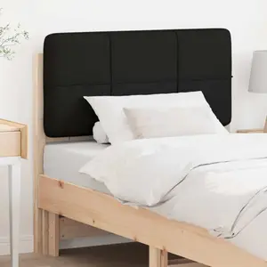 vidaXL vidaXL Tête de lit capitonnée Marron et Noir 90 cm Pin massif pas cher