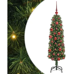 vidaXL Vidaxl Sapin De Noël Artificiel With Leds Vert 150 Cm Pvc pas cher