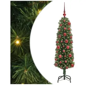 Sapin de Noël artificiel Vert 120 cm PVC et acier et plastique vidaXL pas cher