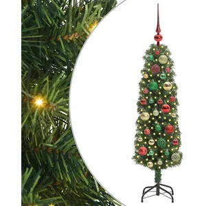 vidaXL Vidaxl Sapin De Noël Artificiel With Leds Vert 120 Cm Pvc pas cher