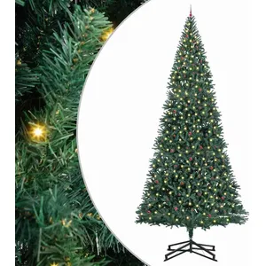 vidaXL Arbre de Noël Artificiel pré-éclairé avec Ensemble de Boules, D...