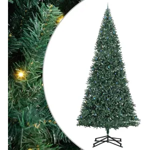 vidaXL Arbre de Noël Artificiel pré-éclairé avec Ensemble de Boules, D...