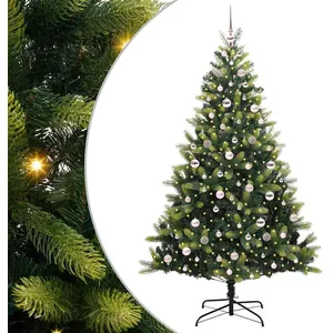 Comparateur de prix : vidaXL Vidaxl Sapin De Noël Artificiel À Charnières 300 Leds Vert 210 ...