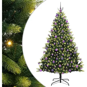 Comparateur de prix : vidaXL Vidaxl Sapin De Noël Artificiel Articulé 300 Leds Vert 210 Cm