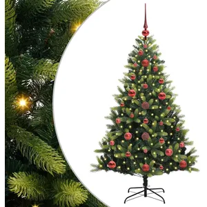 Vidaxl arbre artificiel à charnières 150 led vert 120 cm pas cher