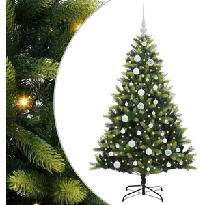 vidaXL Vidaxl Arbre De Noël Artificiel À Charnières 150 Led Vert 120 C... pas cher