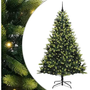 Comparateur de prix : vidaXL Vidaxl Sapin De Noël Artificiel À Charnières 300 Leds Vert 240 ...