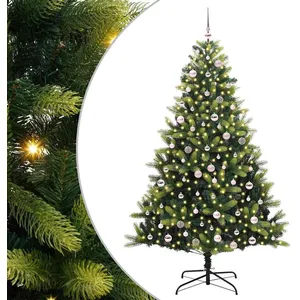 Comparateur de prix : vidaXL Vidaxl Arbre De Noël Artificiel À Charnières 300 Leds Vert 240 ...