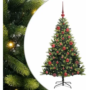 Comparateur de prix : vidaXL Vidaxl Arbre De Noël Artificiel À Charnières 150 Led Vert 150 C...