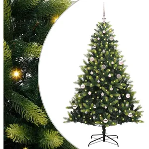 vidaXL Vidaxl Arbre De Noël Artificiel À Charnières 150 Led Vert 150 C... pas cher
