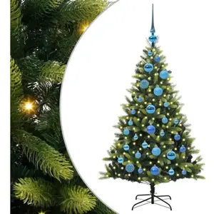 vidaXL Vidaxl Arbre De Noël Artificiel À Charnières 150 Led Vert 120 C... pas cher