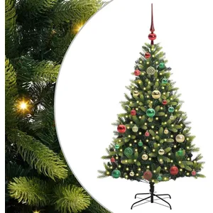 vidaXL Vidaxl Arbre De Noël Artificiel À Charnières 150 Led Vert 120 C... pas cher