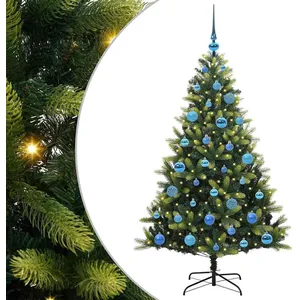 Comparateur de prix : vidaXL Vidaxl Arbre De Noël Artificiel À Charnières 150 Led Vert 150 C...