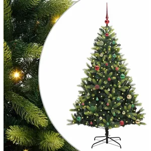 vidaXL Vidaxl Arbre De Noël Artificiel À Charnières 150 Led Vert 150 C... pas cher