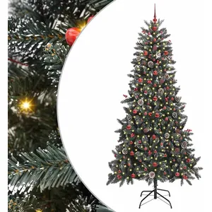 vidaXL Vidaxl Sapin De Noël Artificiel Vert 129,5 X 129,5 X 240 Cm pas cher