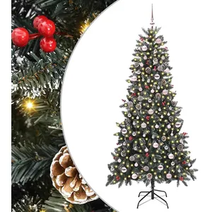 Comparateur de prix : vidaXL Vidaxl Sapin De Noël Artificiel Vert 129,5 X 129,5 X 240 Cm