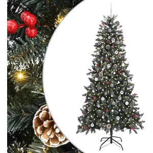 vidaXL Vidaxl Sapin De Noël Artificiel Vert 129,5 X 129,5 X 240 Cm pas cher