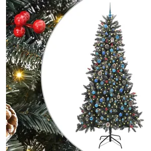 Comparateur de prix : vidaXL Vidaxl Sapin De Noël Artificiel Vert 129,5 X 129,5 X 240 Cm