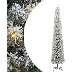 vidaXL Vidaxl Sapin De Noël Artificiel Vert Et Blanc 300 Cm Pvc
