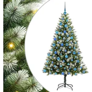 Arbre De Noël Artificiel Avec Neige Artificielle 300 Led Vidaxl pas cher
