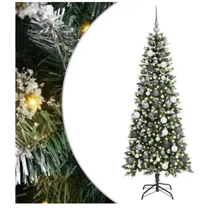 Comparateur de prix : Sapin de Noël artificiel with Decorative String Lights Vert pvc Vidaxl