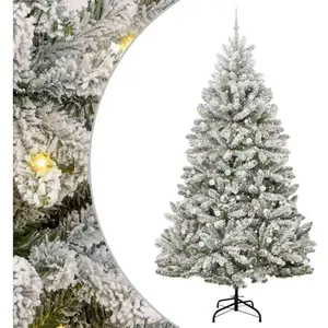 Comparateur de prix : vidaXL Sapin de Noël artificiel Vert et blanc 300 cm PVC et métal