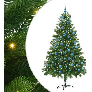 Comparateur de prix : vidaXL Vidaxl Sapin De Noël Avec 300 Led Avec Support Vert 180 Cm Pe