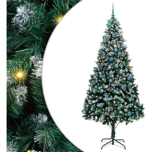 Comparateur de prix : vidaXL Vidaxl Sapin De Noël Artificiel Vert 240 Cm Pvc, Acier Et Plast...
